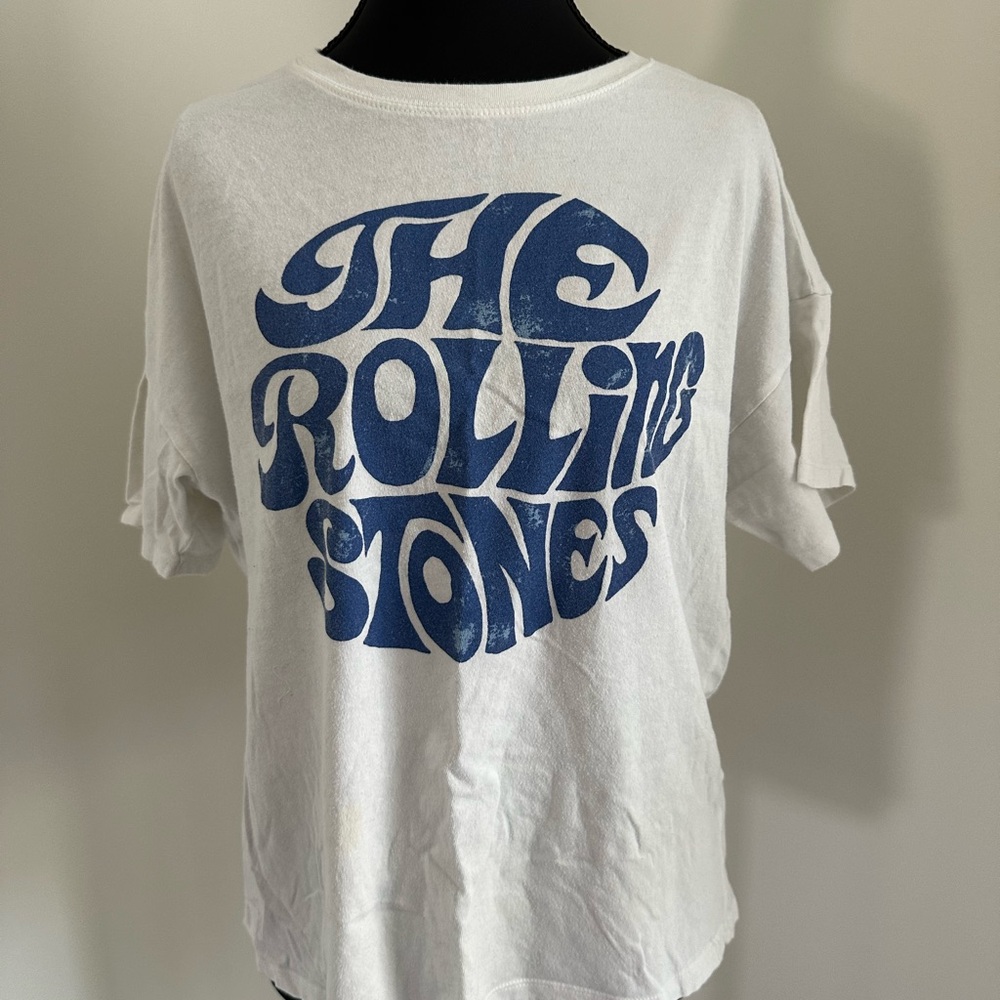 American Eagle The Rolling Stones White T-Shirt